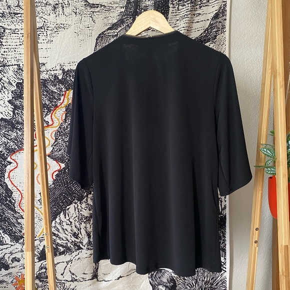 Michael Kors Black Zipper Top - Picture 2 of 4